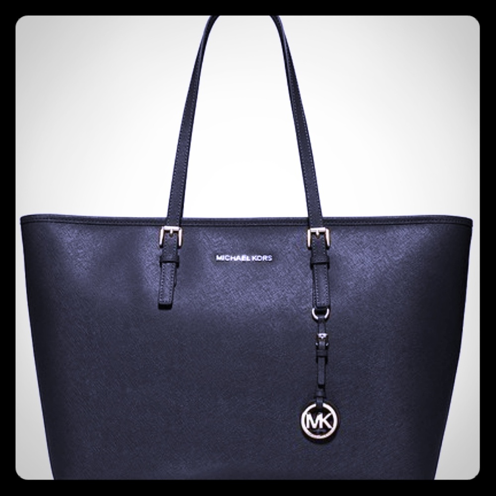 MK Michael Kors black tote laptop bag